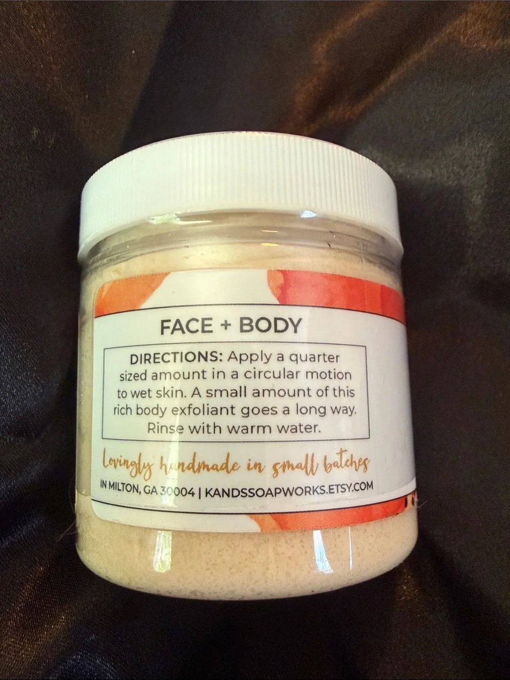 Sugar scrub Ginger Peach Whipped - White/Peach